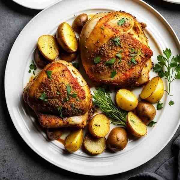Запеченная курица с картофелем аля Скоблянка